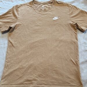 Nike Men's Short Sleeve Tan Tee